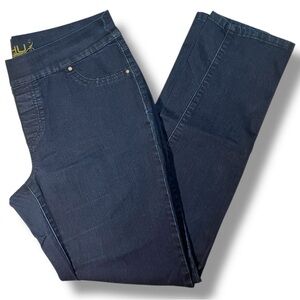 PASHU BY PARASUCO women’s dark blue pull-up jeggings size 12